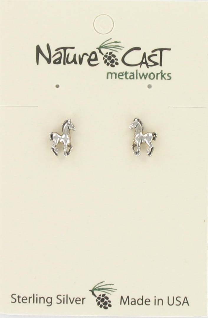 13054 Earring post colt sterling silver THUMBNAIL