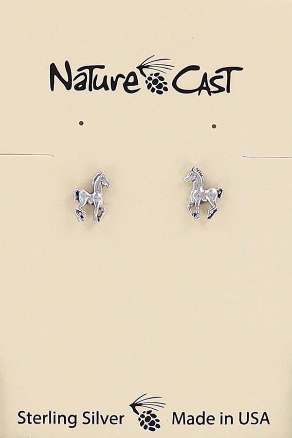 13054 Earring post colt sterling silver THUMBNAIL