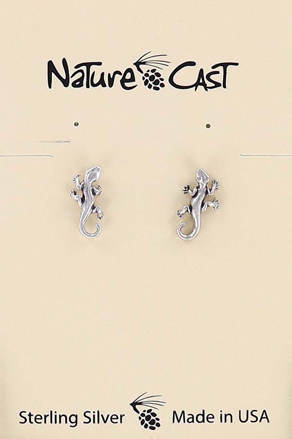 13248 Earring post sterling silver gecko THUMBNAIL