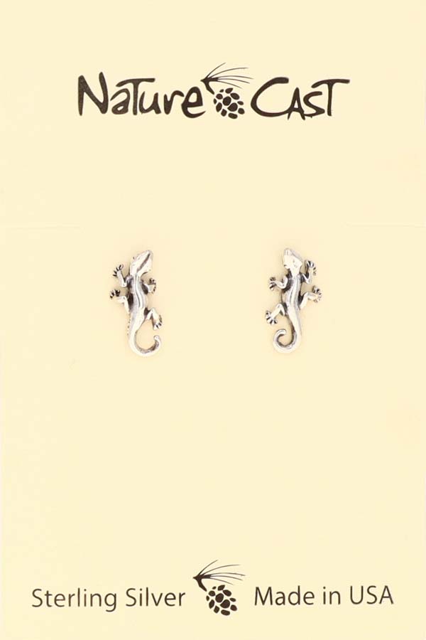 13248 Earring post sterling silver gecko THUMBNAIL