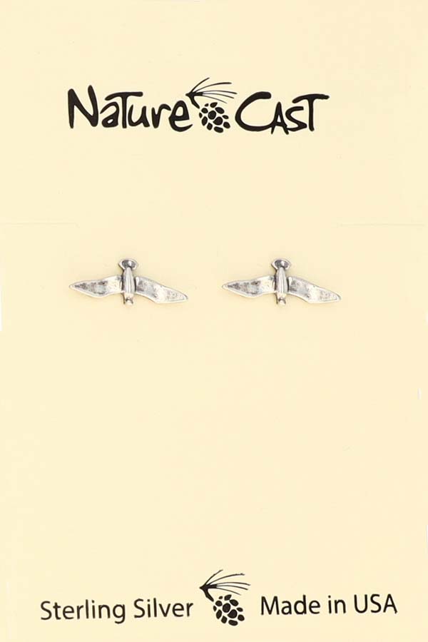 13249 Earring post sterling silver seagull THUMBNAIL