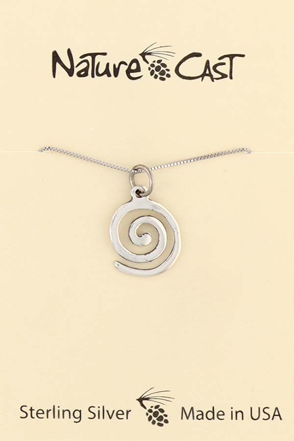 16265 Pendant Sterling Silver Swirl w / 18" Chain THUMBNAIL