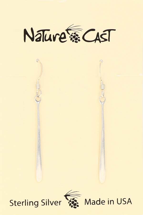 16362 Earring dangle drop sterling silver LARGE