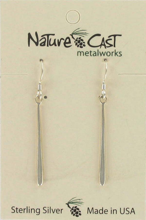 Earring dangle drop sterling silver THUMBNAIL
