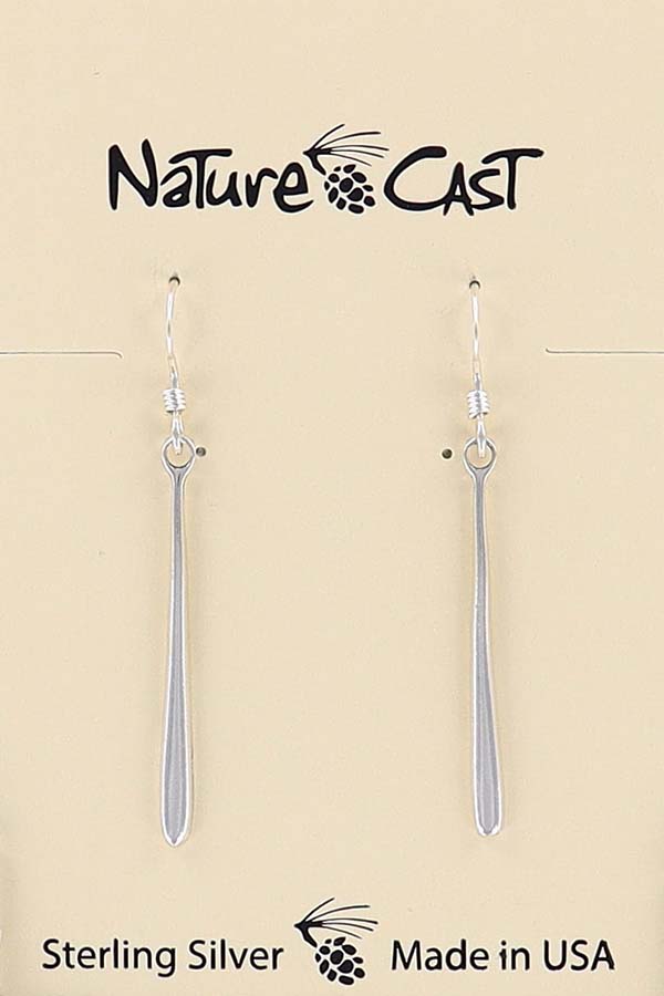 16362 Earring dangle drop sterling silver THUMBNAIL