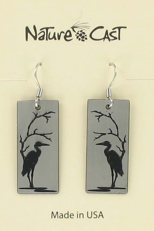 Earring dangle crane disc THUMBNAIL