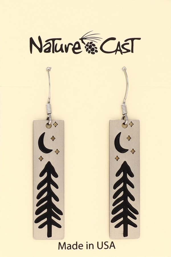 21009 Earring dangle tree with moon and stars disc THUMBNAIL