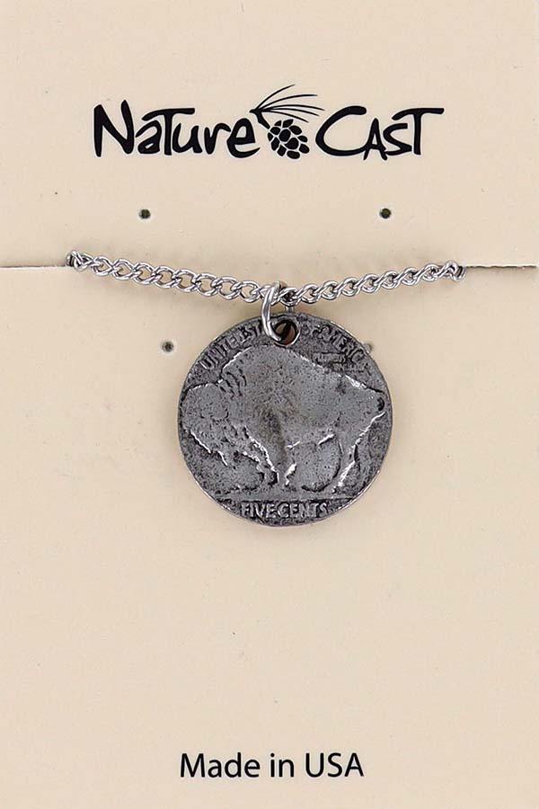 21016 Pendant buffalo coin w / 18" chain THUMBNAIL
