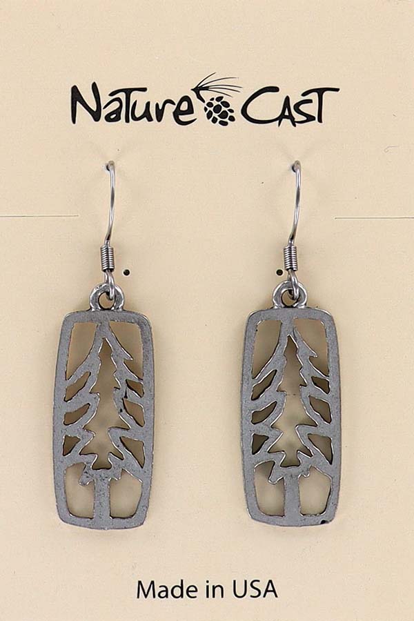 21029 Earring dangle open tree in rectangle THUMBNAIL
