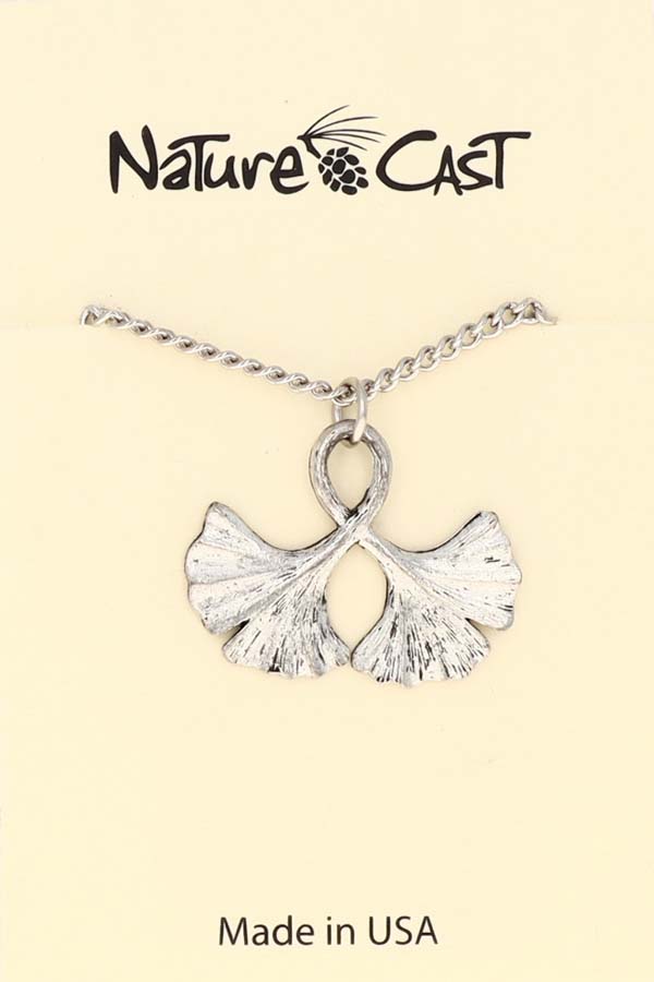 21039 Pendant ginkgo leaf w/ 18" chain MAIN