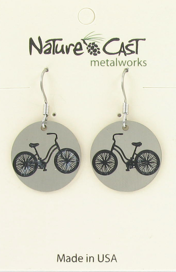 Earring dangle vintage bicycle THUMBNAIL