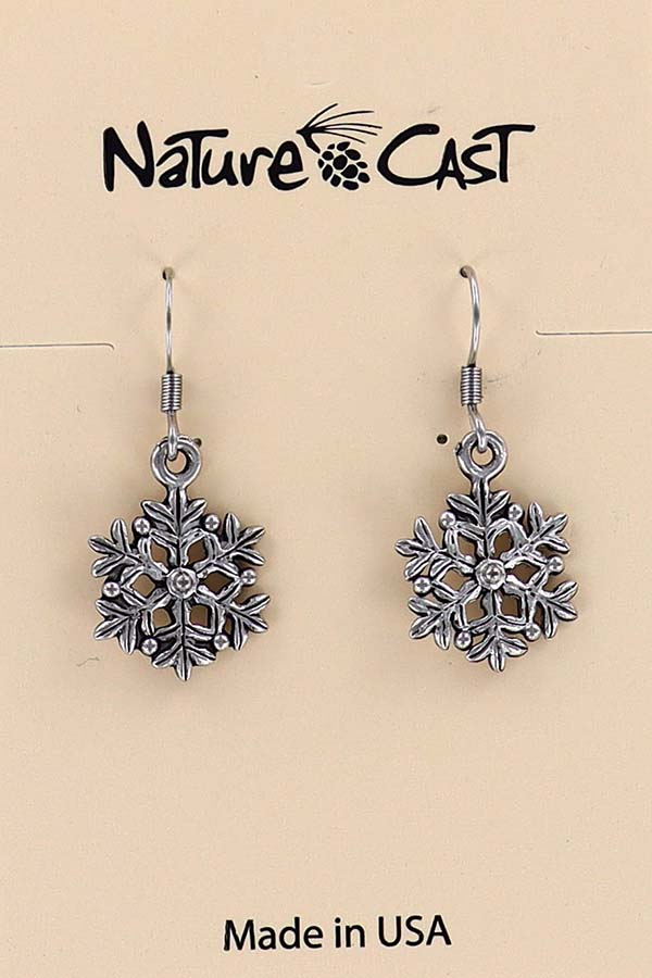 21067 Earring dangle petite snowflake LARGE