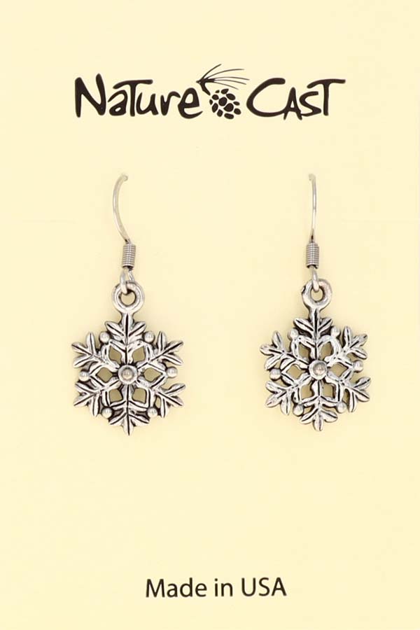 21067 Earring dangle petite snowflake LARGE