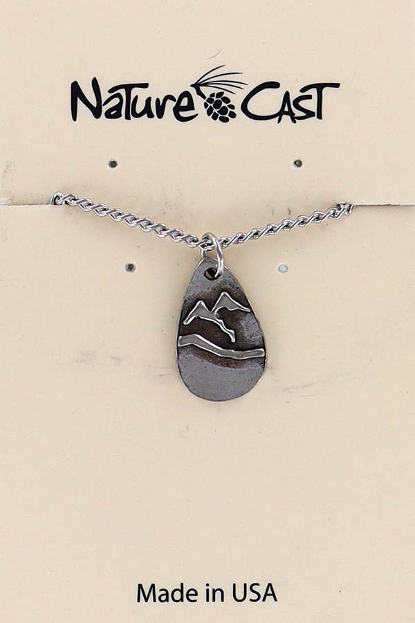 21071 Pendant teardrop mountain w/ 18"chain THUMBNAIL
