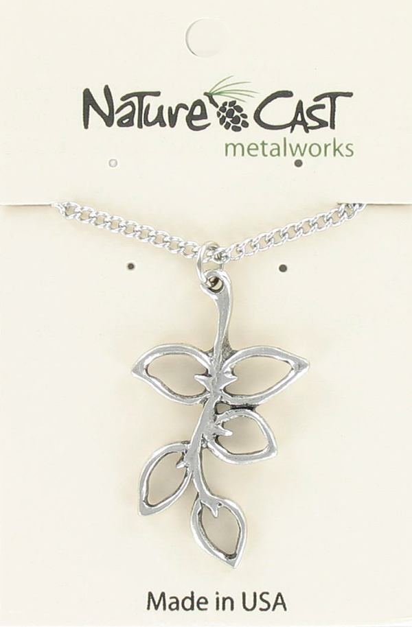 Pendant leaves on branch w/ 18" chain THUMBNAIL