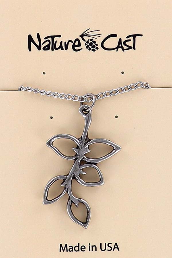 21075 Pendant leaves on branch w/ 18" chain MAIN