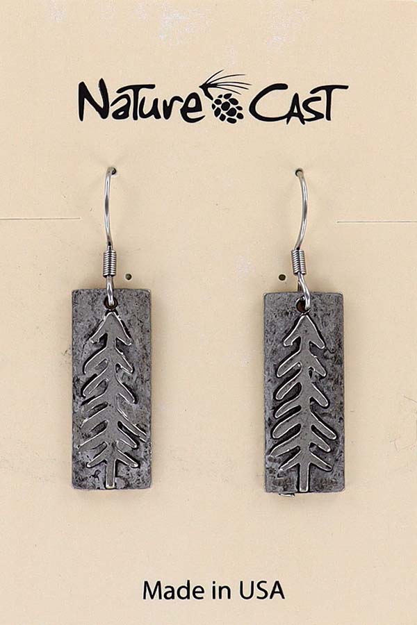 21076 Earring dangle funky tree on rectangle THUMBNAIL