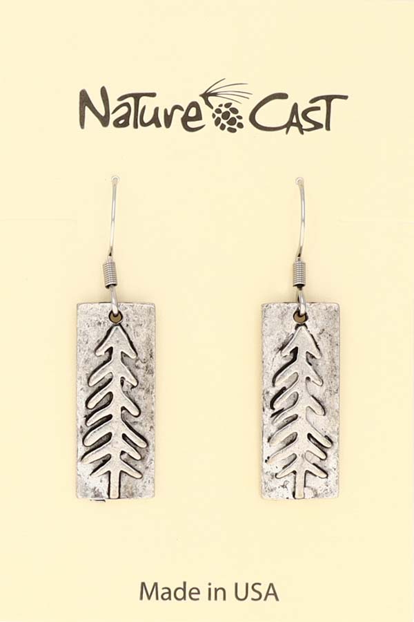 21076 Earring dangle funky tree on rectangle THUMBNAIL