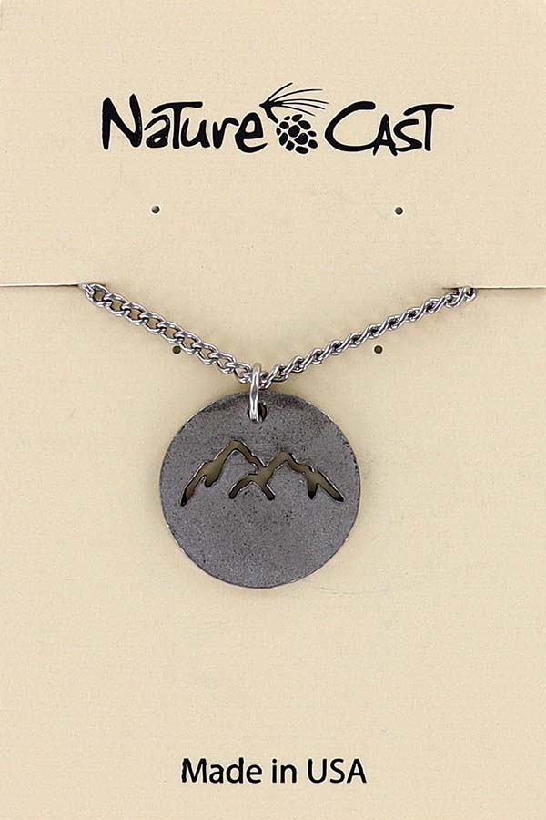 21086 Pendant cutout mountain peaks w/ 18" chain THUMBNAIL