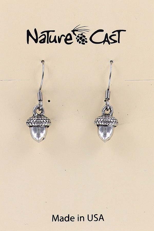 21088 Earring dangle small acorn THUMBNAIL