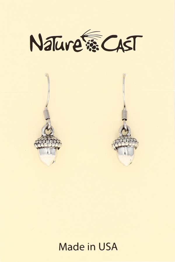 21088 Earring dangle small acorn THUMBNAIL