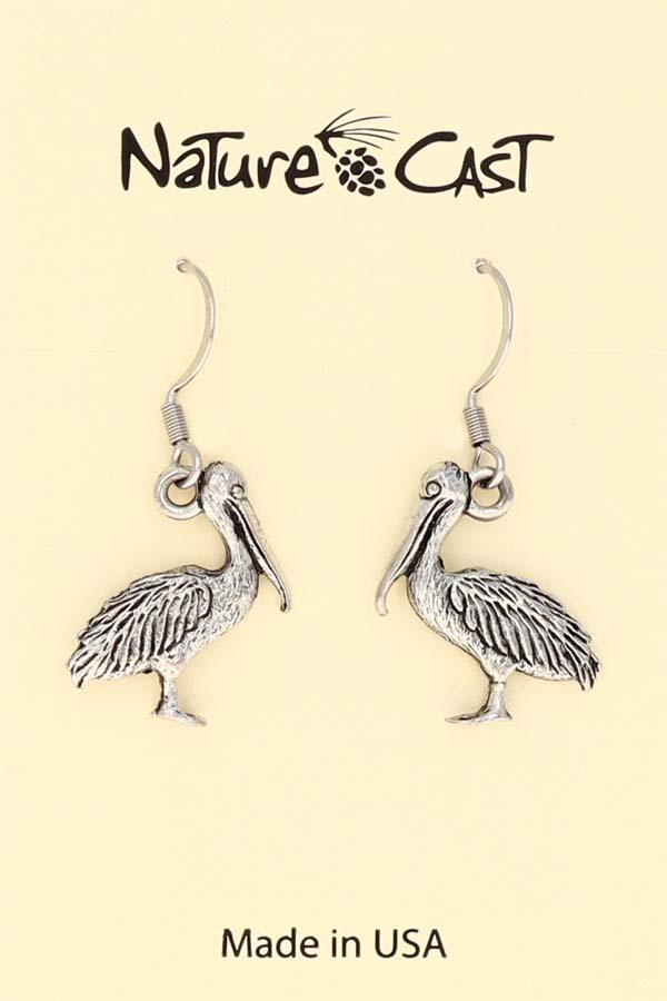 21094 Earring dangle pelican LARGE