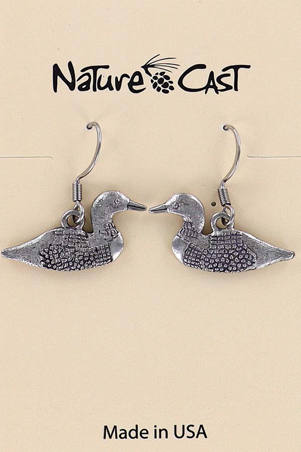 21095 Earring dangle loon THUMBNAIL
