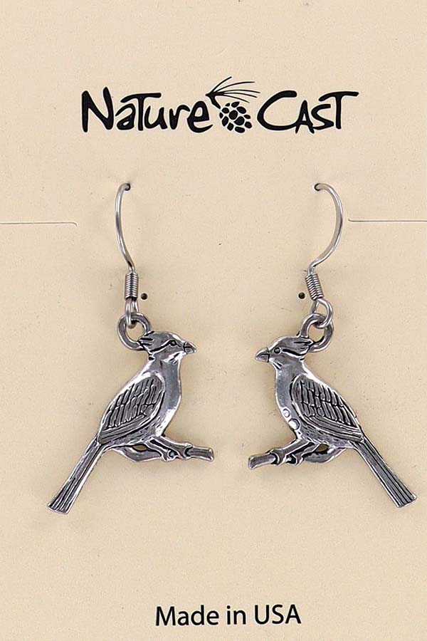 21096 Earring dangle cardinal LARGE