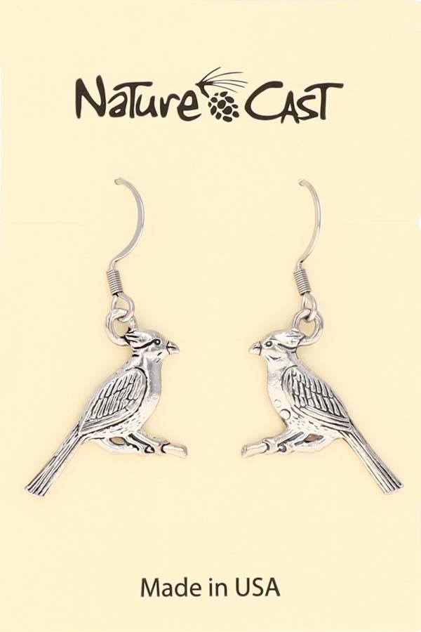 21096 Earring dangle cardinal LARGE