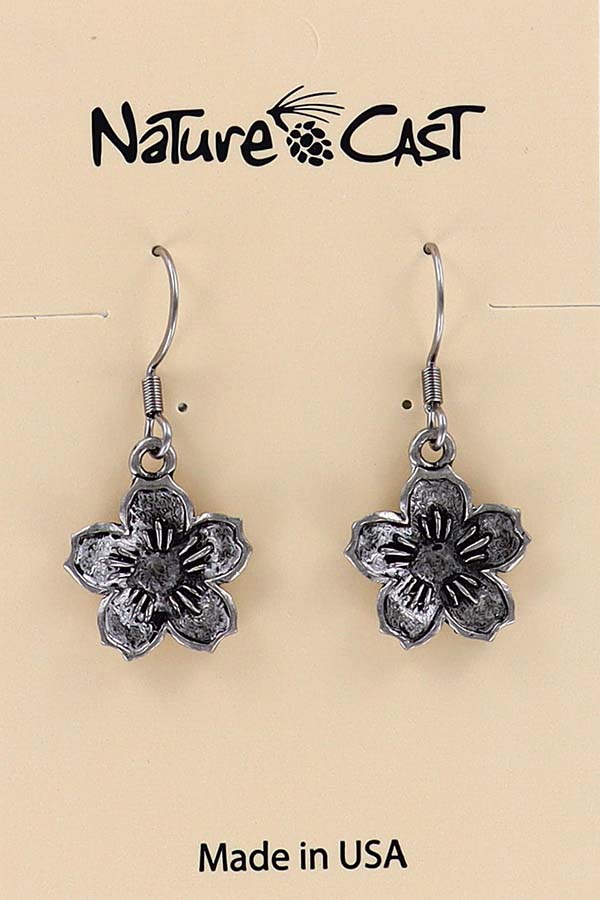 Earring dangle cherry blossom THUMBNAIL