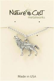 Pendant wolf w/ 18" chain THUMBNAIL