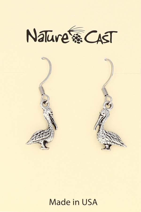 21102 Earring dangle small pelican THUMBNAIL