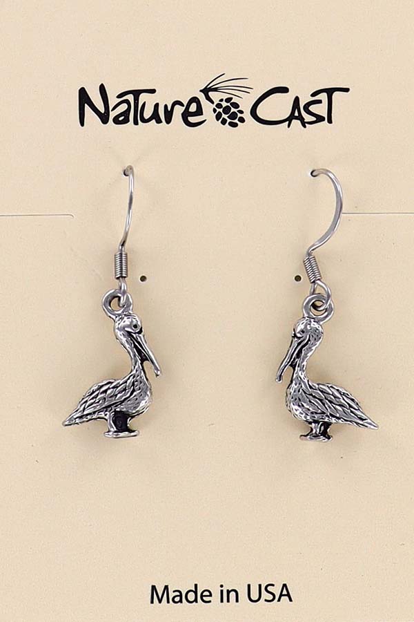 21102 Earring dangle small pelican THUMBNAIL