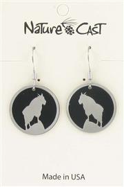 Earring dangle mountain goat THUMBNAIL