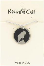 Pendant mountain goat w/ 18" chain THUMBNAIL