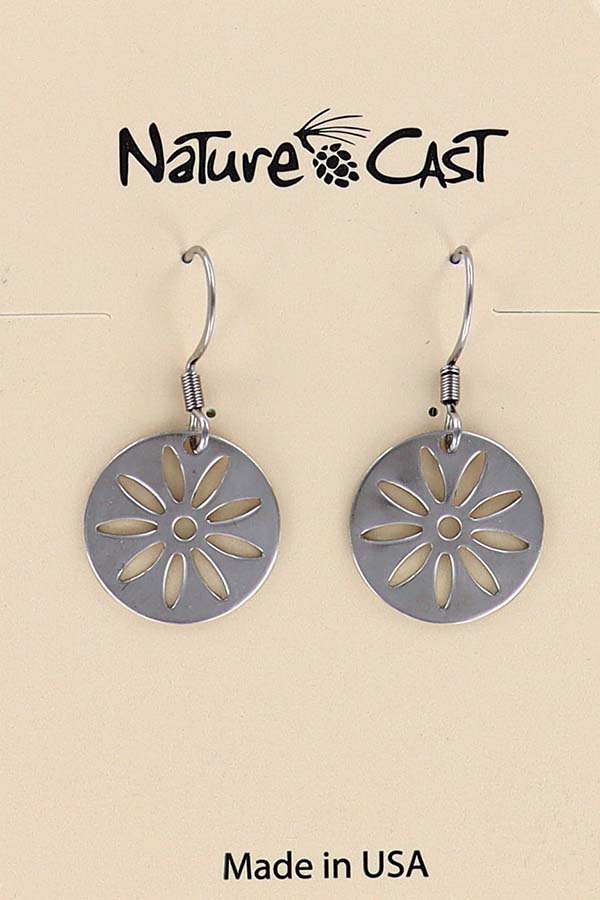 21108 Earring dangle round daisy cut out THUMBNAIL