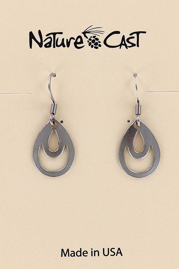 21111 Earring dangle small oval drop THUMBNAIL
