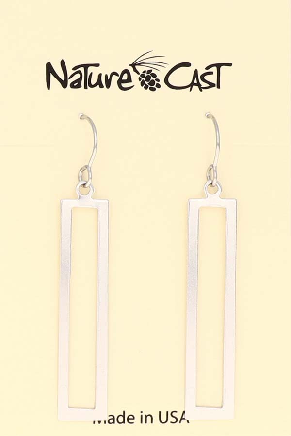 21112 Earring dangle long open rectangle THUMBNAIL