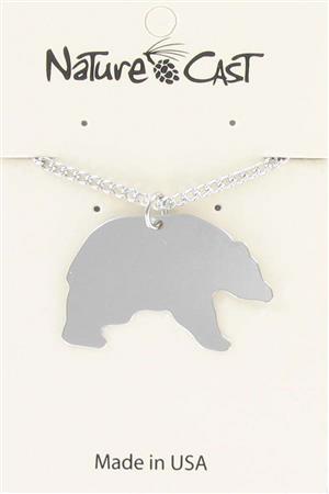 Pendant black bear w / 18" chain LARGE