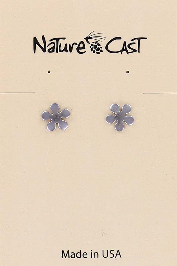 21118 Earring post flower THUMBNAIL