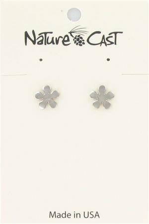 Earring post flower LARGE