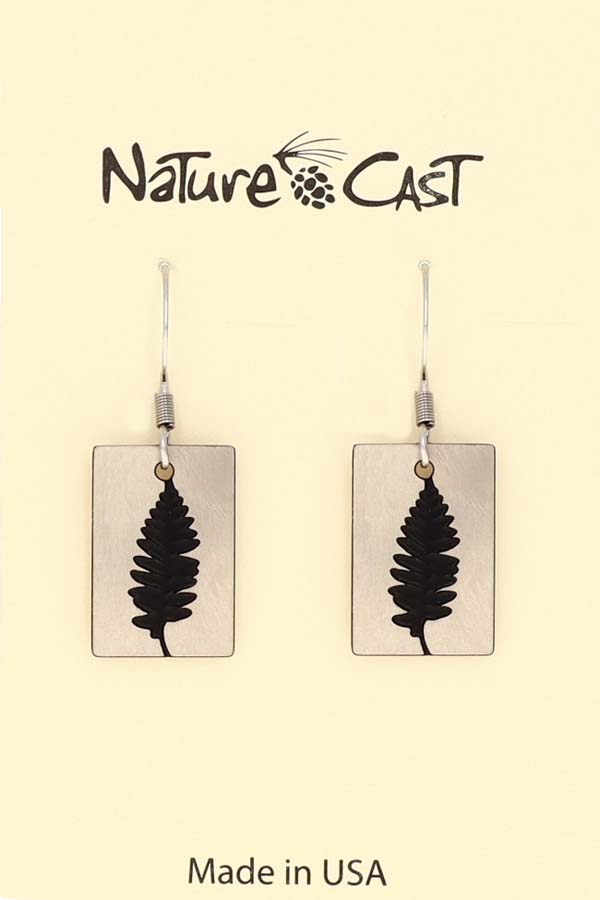 21119 Earring dangle fern THUMBNAIL
