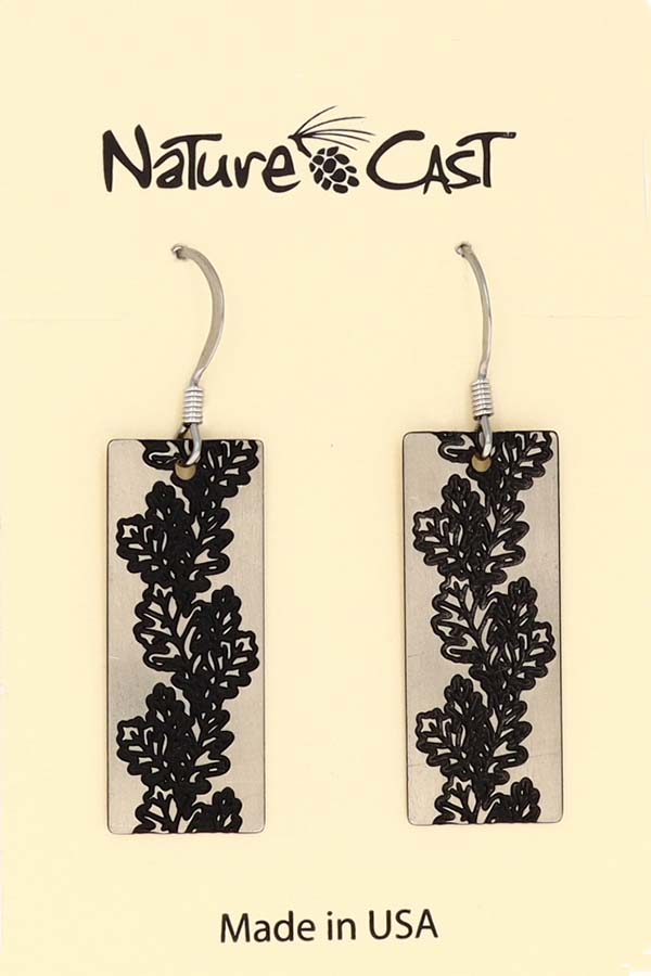 21120 Earring dangle oak leaves MAIN