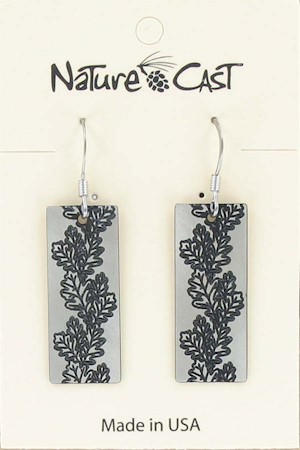 Earring dangle oak leaves LARGE