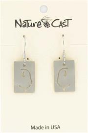 Earring dangle bison profile THUMBNAIL