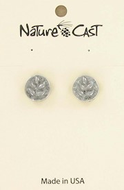 Earring post round with branch THUMBNAIL