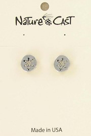 Earring post snowflake THUMBNAIL