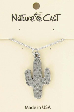 Pendant cactus w/ 18" chain LARGE