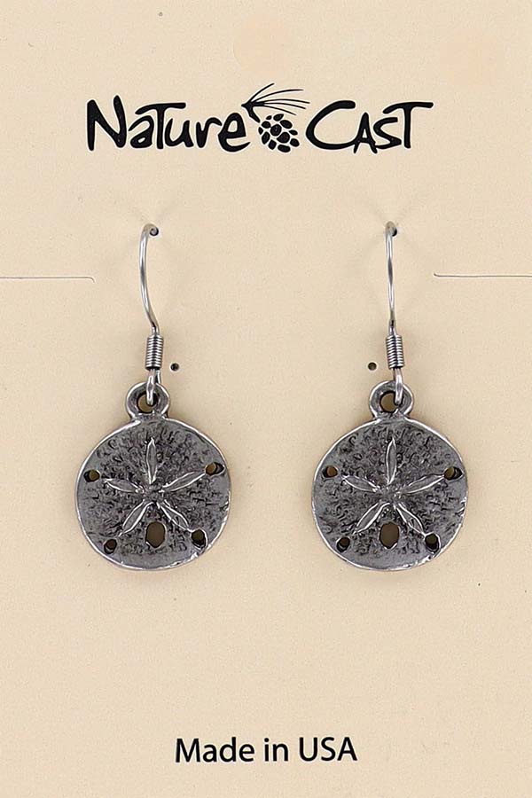 21140 Earring dangle sand dollar THUMBNAIL