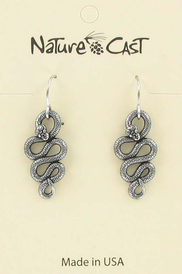 Earring dangle snake LARGE